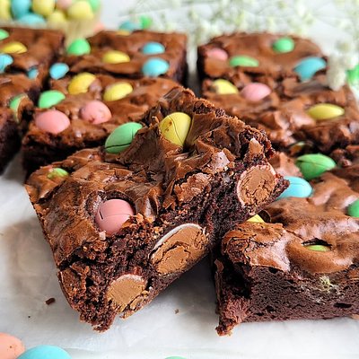 Easter Brownie Squares