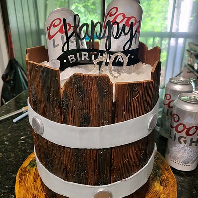 Beer Bucket W/ Full Sized Coors