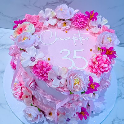 Custom Heart Cake 