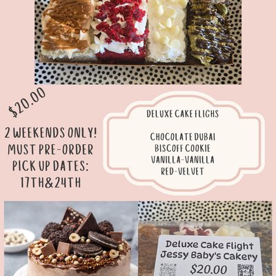 Deluxe Cake Flight 