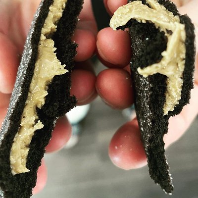 PB Filled Chocolate Cookies