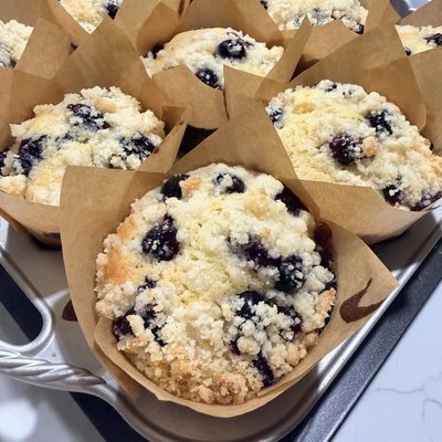 🫐🍋Blueberry Lemon Muffins (4 count)