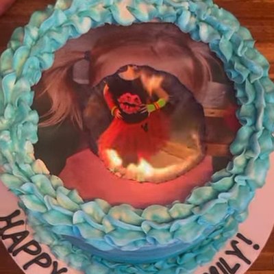 Custom 10” Burn Cake