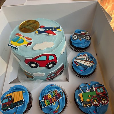 Bento Box (5"2 Layer Cake + 5 Cupcakes) 