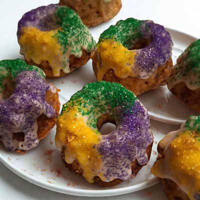 Dozen Mini King Cake Bundts