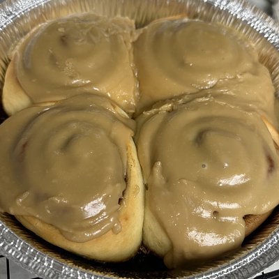 Cinnamon Rolls with Maple Glaze