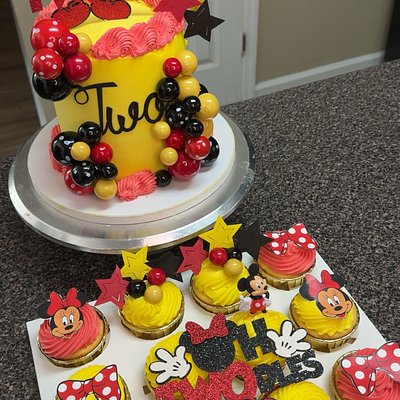 6” Cake & Cupcake Combo 