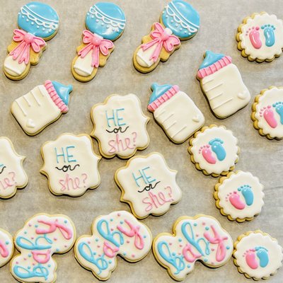 Gender Reveal Cookies