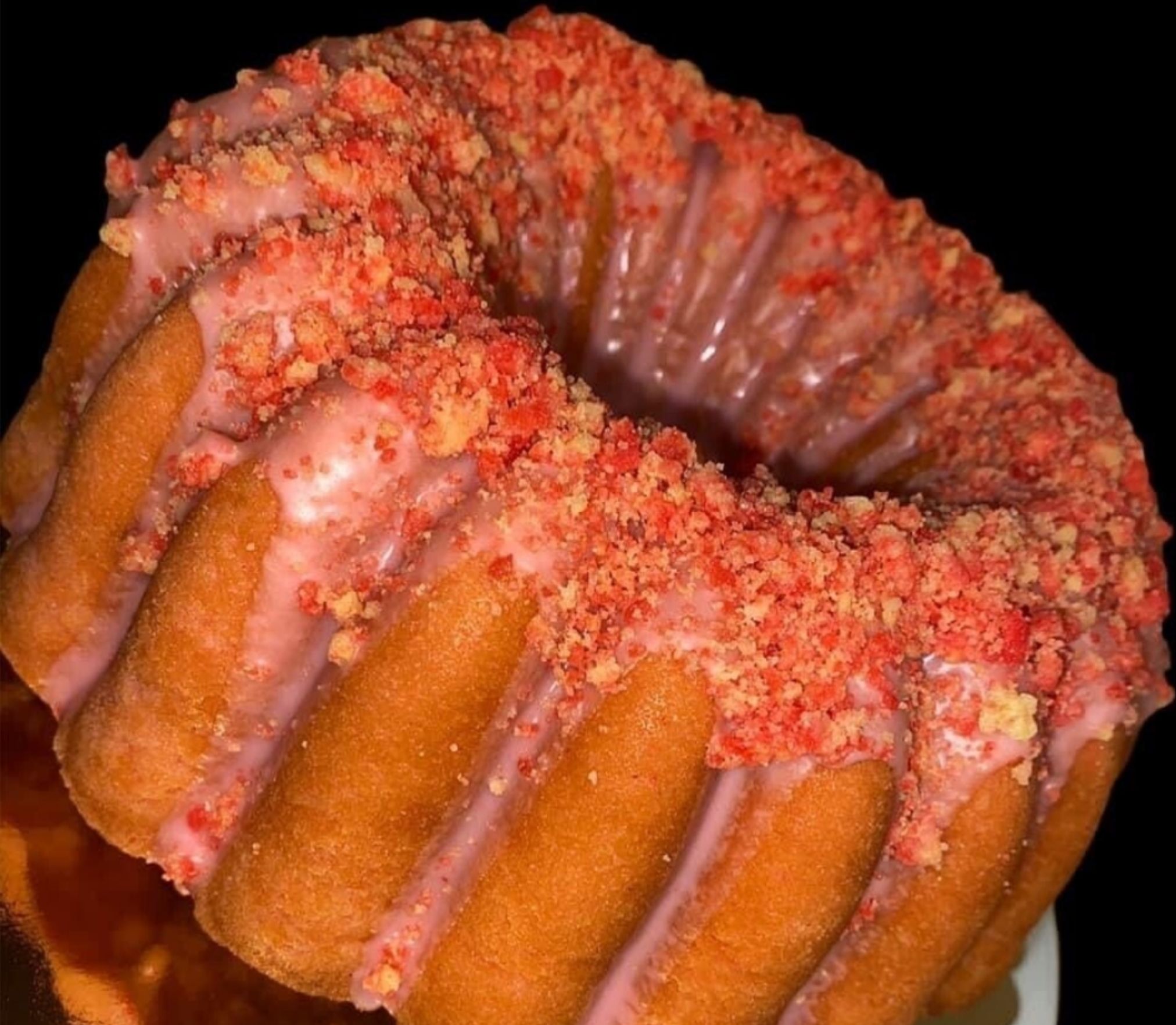Strawberry Crunch Pound Cake