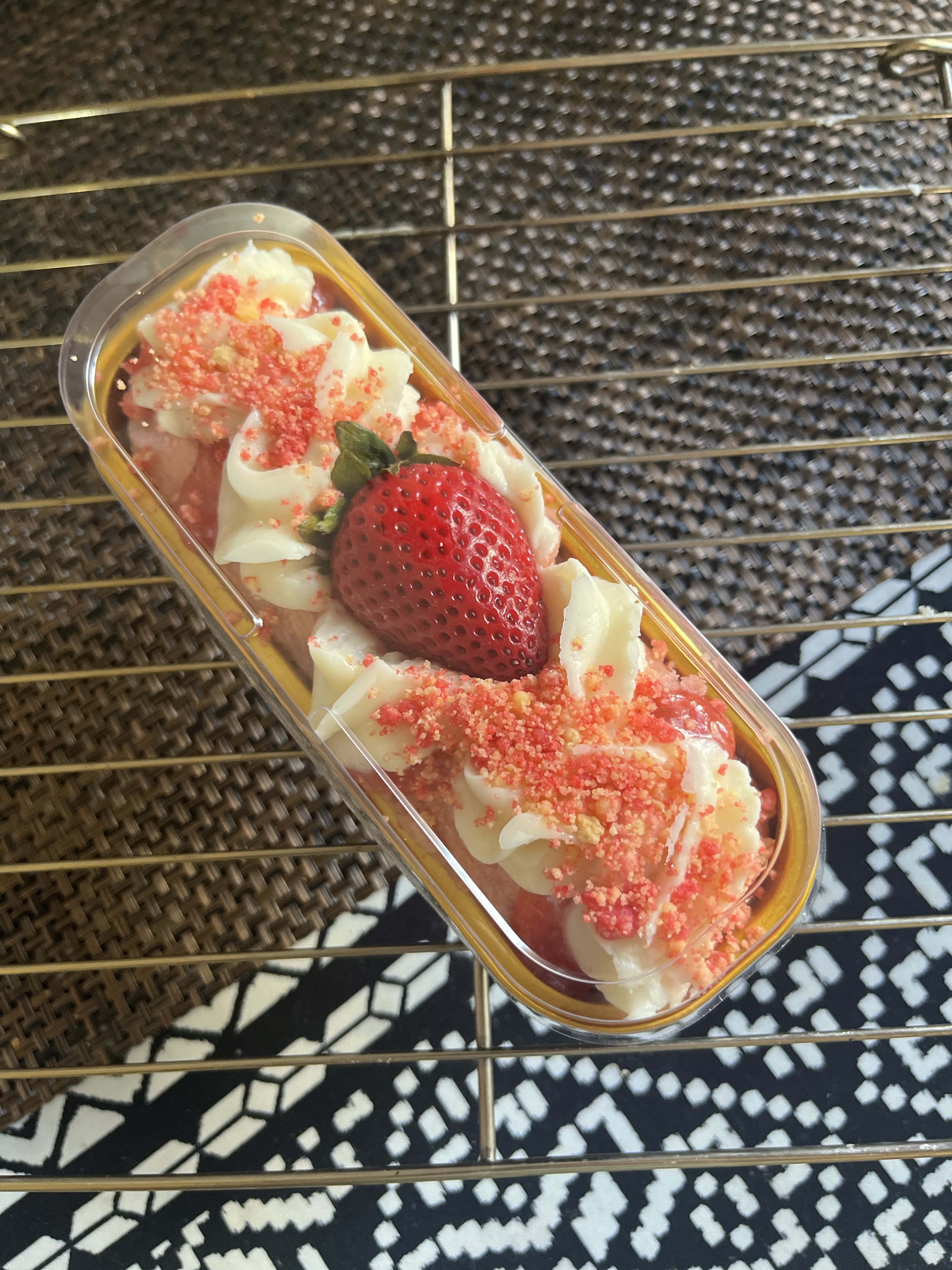 Strawberry Crunch Mini Loaf Cake