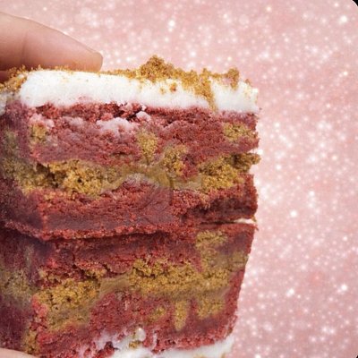 Red Velvet Cookie Bar
