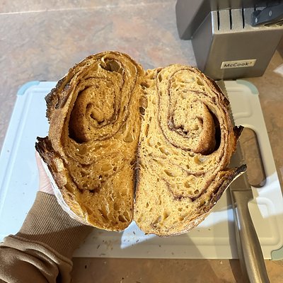 Cinnamon Brown Sugar Swirl Sourdough Loaf