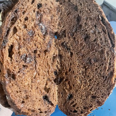 Pan-Specialty Double Chocolate/Chocolate Chip Sourdough Loaf 
