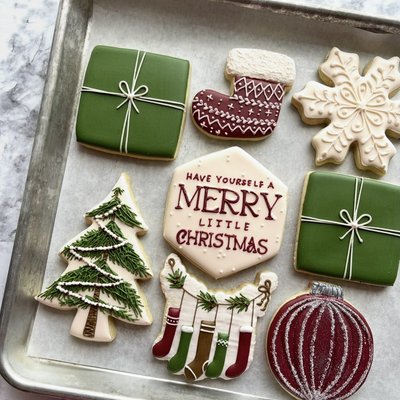 Dozen Cookies - Winter Wonderland Christmas Theme 