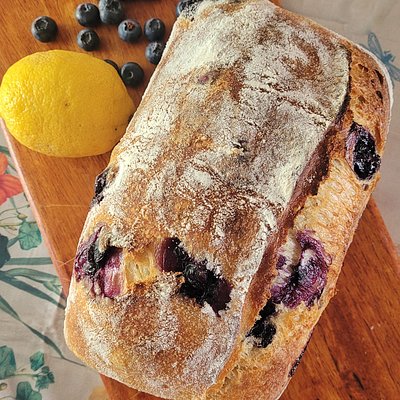 Lemon Blueberry Sourdough Loaf