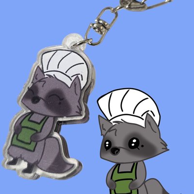 Milk, The Racoon Keychain
