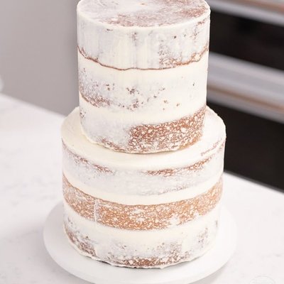 Triple Barrel/ Two Tier cake 