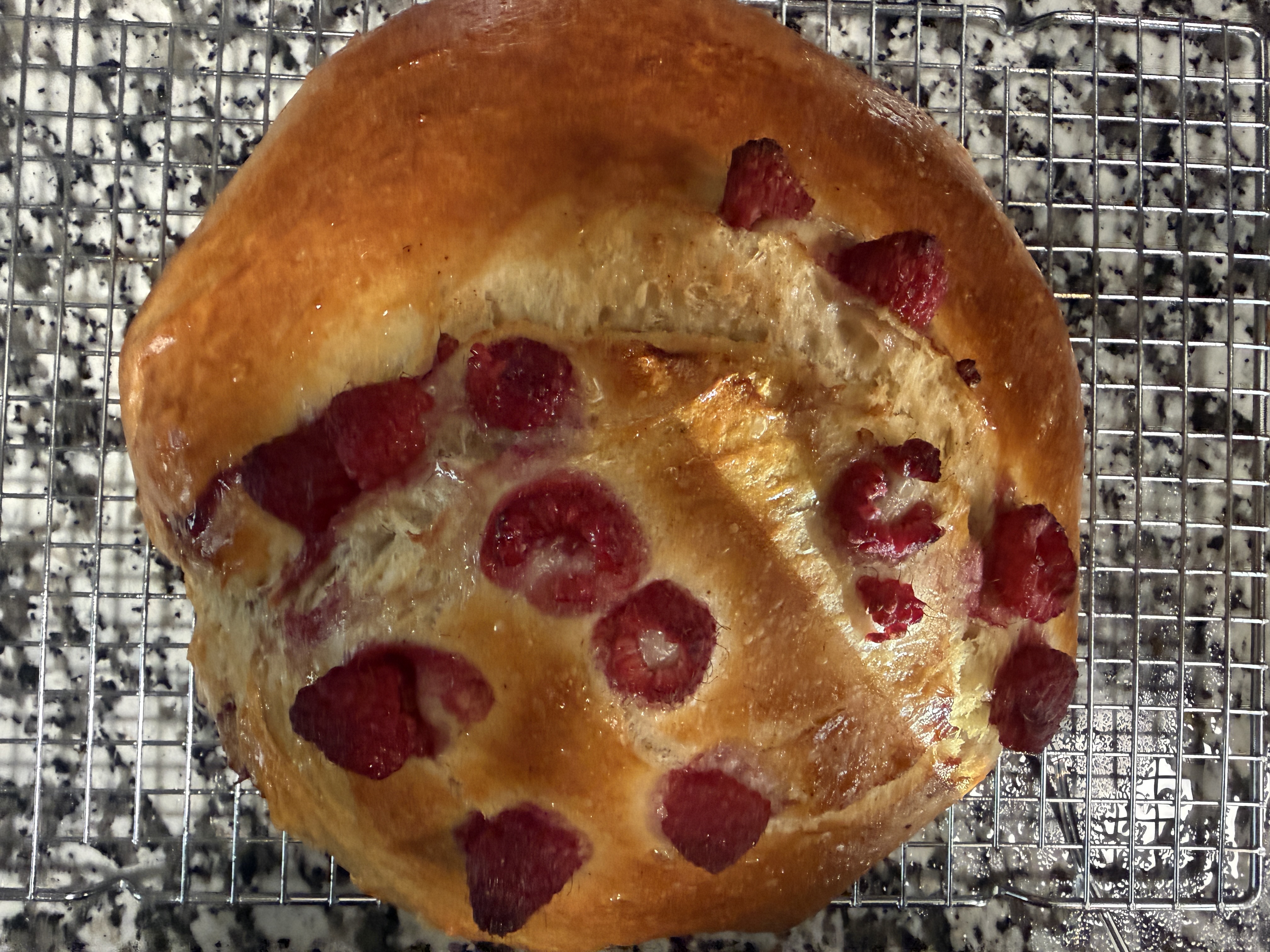 Sourdough Raspberry Cheesecake 