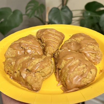 Pumpkin Sourdough Scones w/ Pumpkin Glaze (5-Pack) 南瓜酸种司康