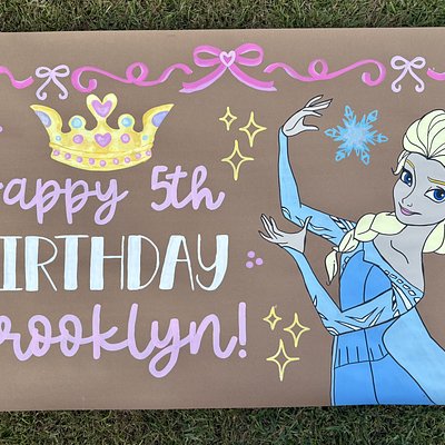 Hand Painted Banner (Read Description)