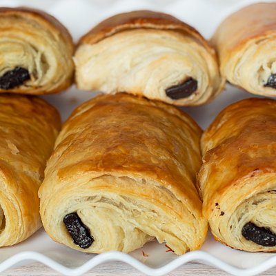 Chocolate French Butter Croissant Freshly Baked Box Of 4