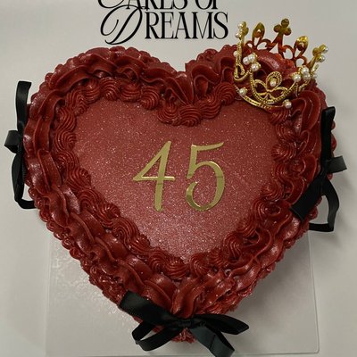 Custom Heart Cake 3 Layers 
