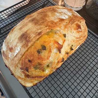 Jalapeño Cheddar Sourdough Loaf