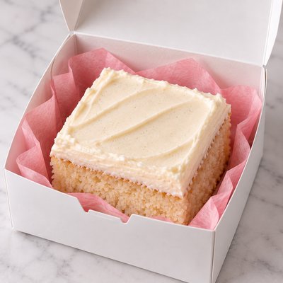 Classic Vanilla Cake Slice 