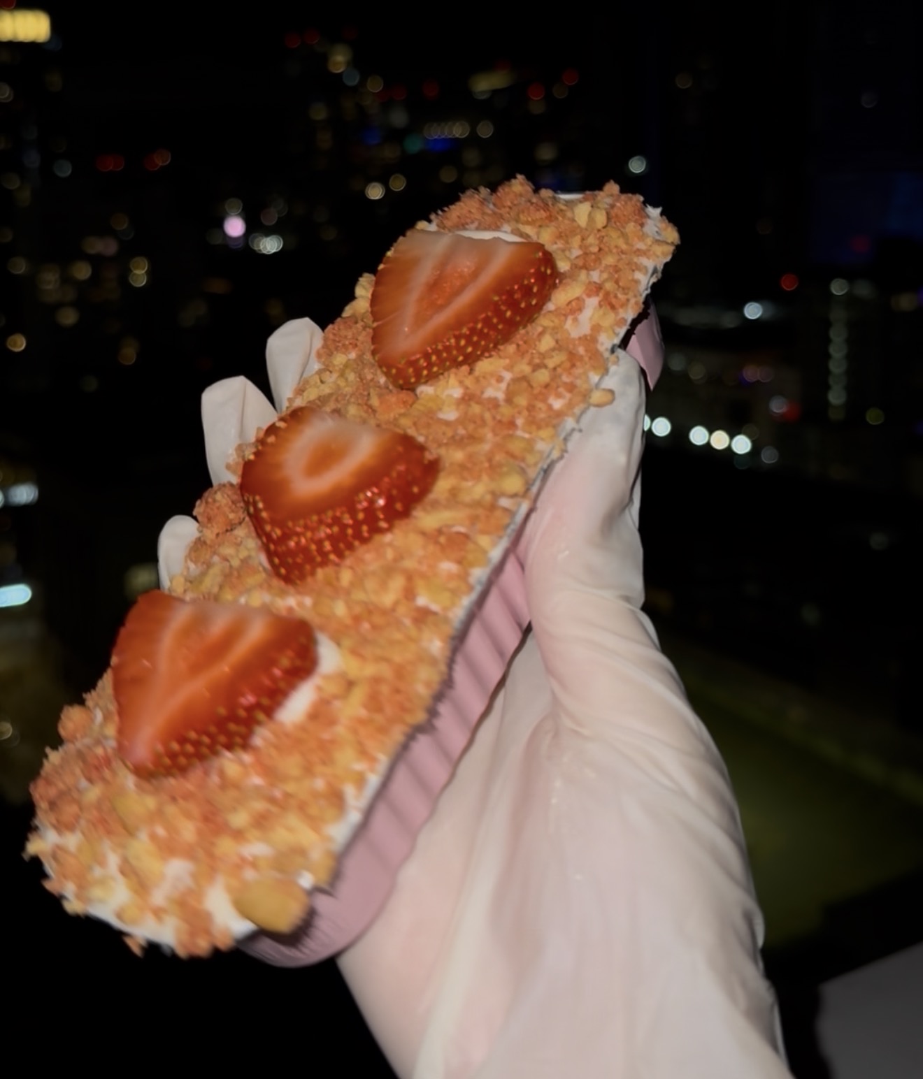 Infused 300 Strawberry Crunch Cake