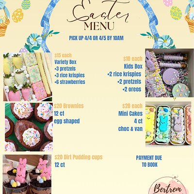 Easter menu