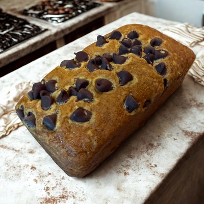 Pumpkin Loaf With Chocolate Chips 