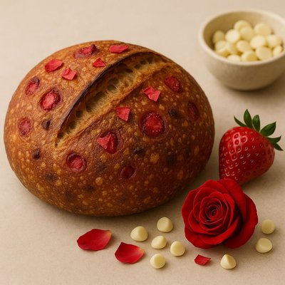 Strawberry + Rose & White Chocolate