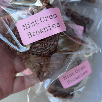 Mint Oreo Brownies 
