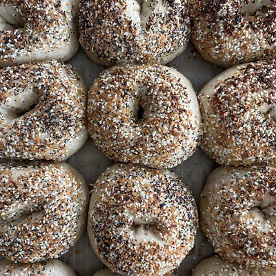 Everything Sourdough Bagels 