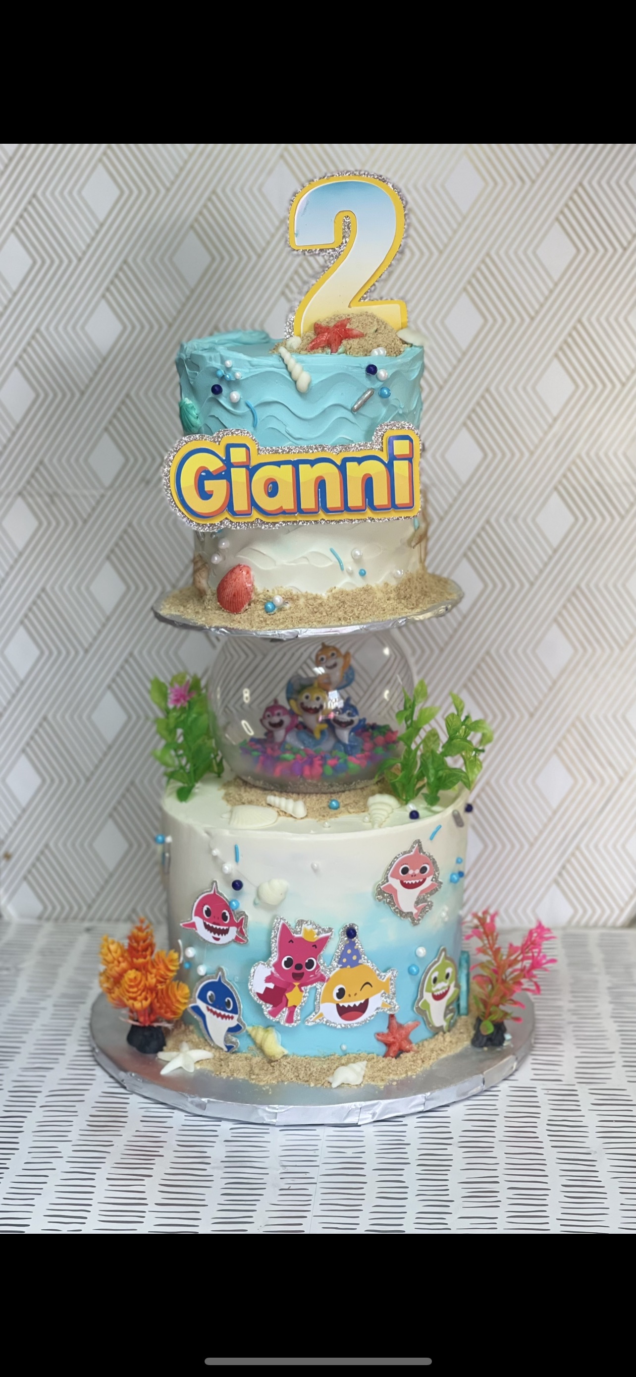 Custom 2 Tier  Extravagant Cake 