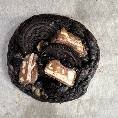 Black Chocolate Oreo Taffy Snickers Cookie