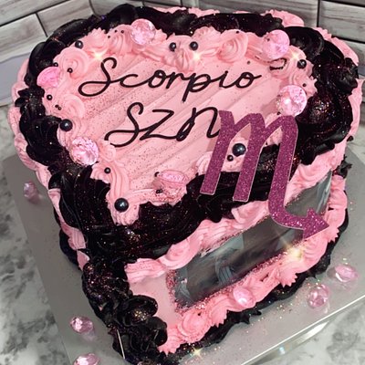 8"Heart Cake W/ Images