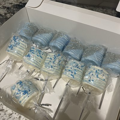 1 Dozen Chocolate Covered Jumbo Marshmallows 