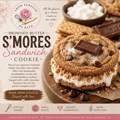 Browned Butter S’mores Sandwich