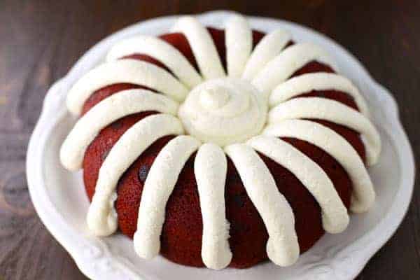 Red Velvet Chocolate Chip Bundt Cake 