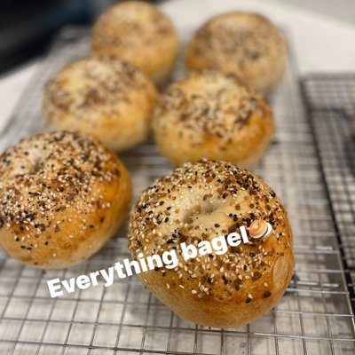 6 Everything Sourdough Bagels🥯