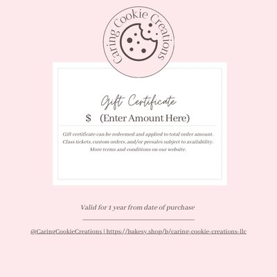 Store Gift Certificate 