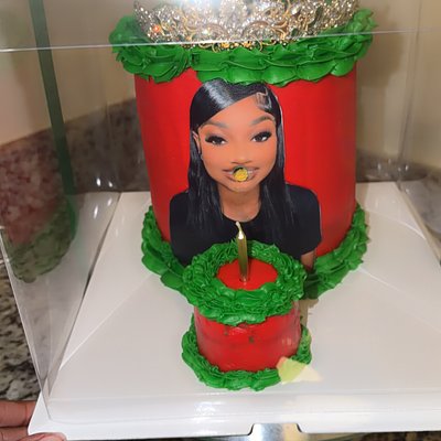 Glitter Blow Cake 