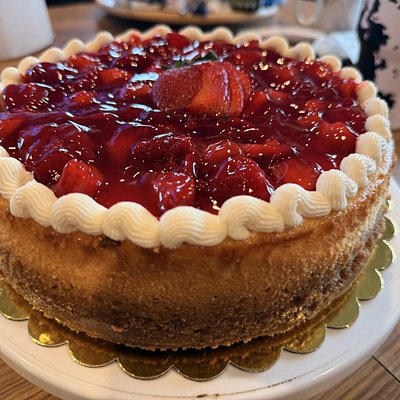 9 Inch Strawberry Flavored Cheesecake 