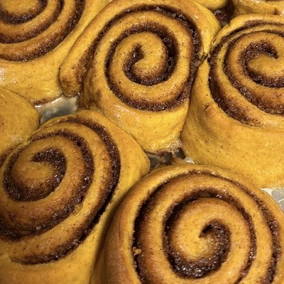 Pumpkin Spice Cinnamon Rolls