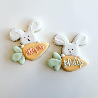 Personalized Bunny With Carrot