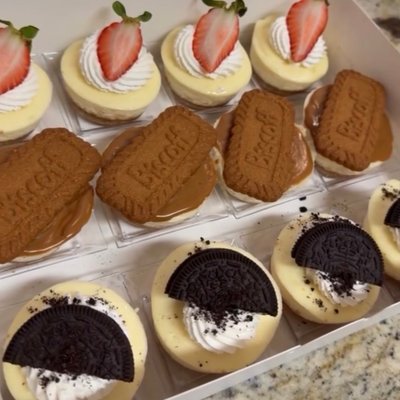 Variety Topping Mini Cheesecakes