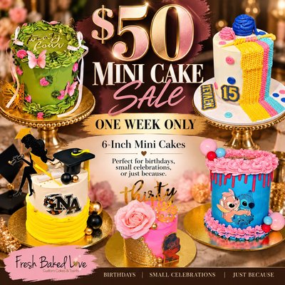 “Mini Cake” Promo Sale