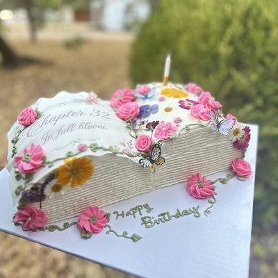 Open Book Cake Design (30+ Servings ) 