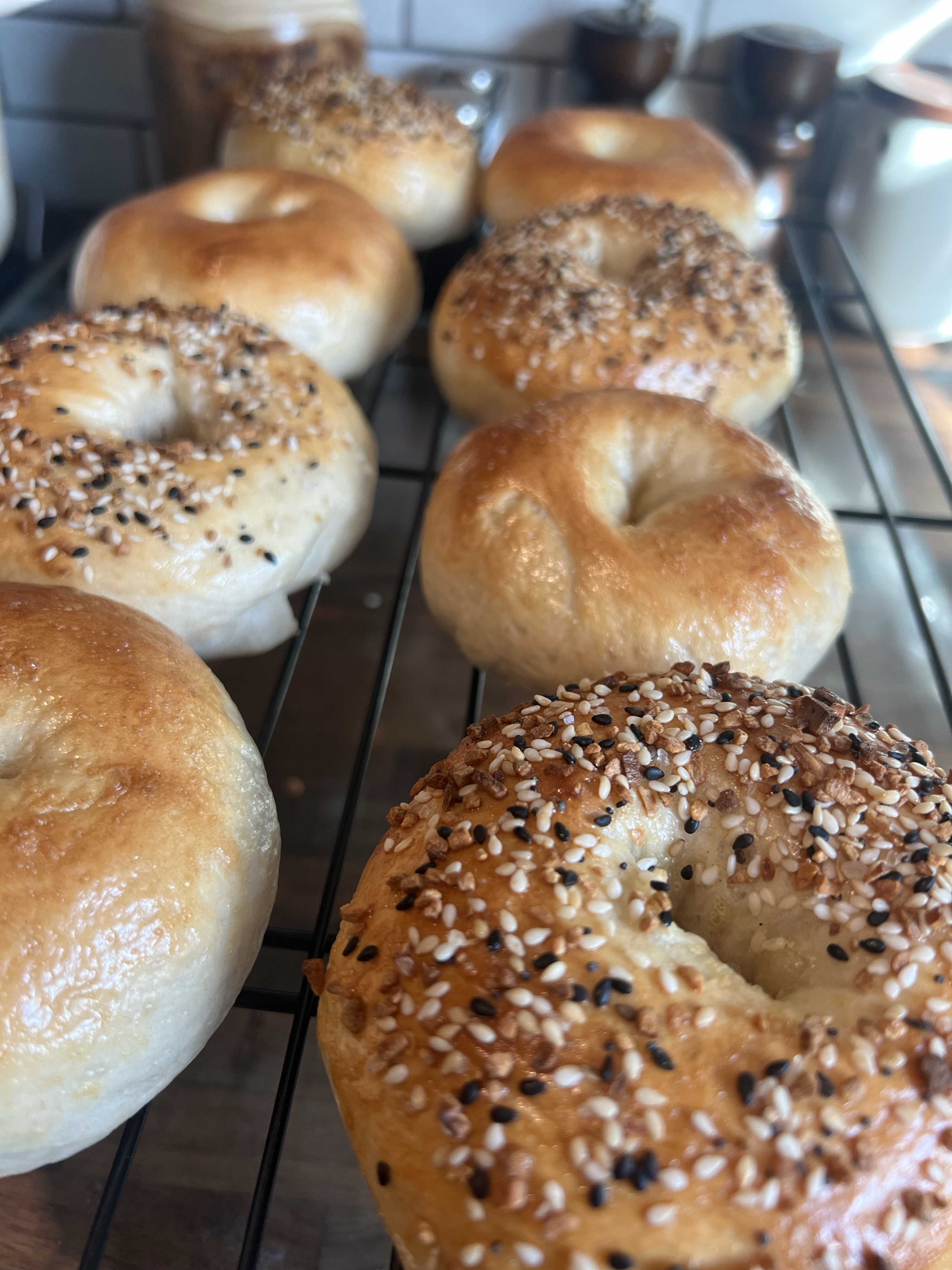 Sourdough Plain Bagels